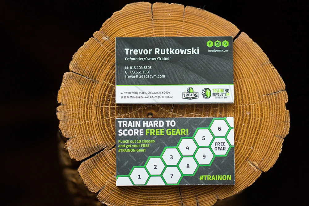 Training Revolution business cards