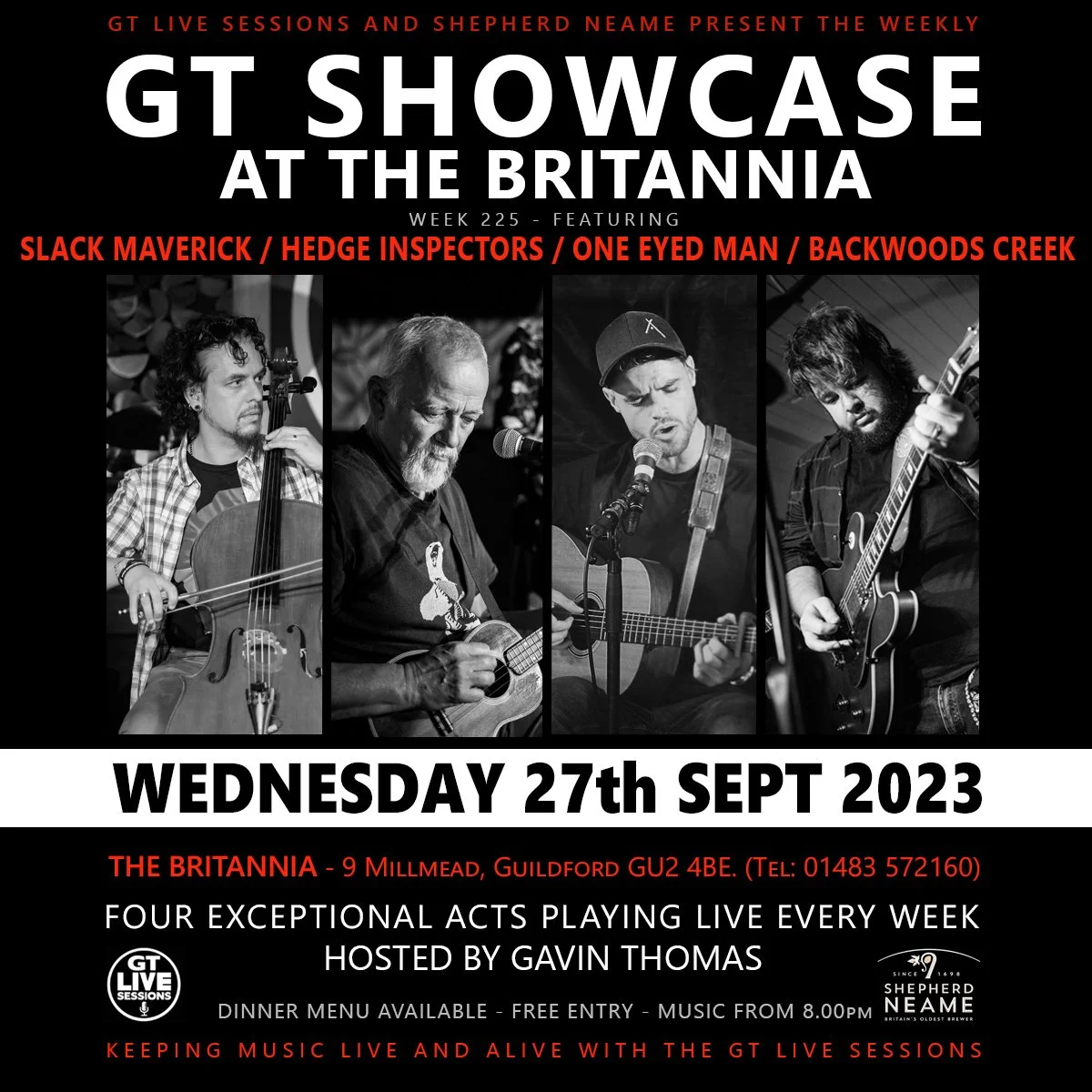 Hedge Inspectors GT LIve Sessions Guildford