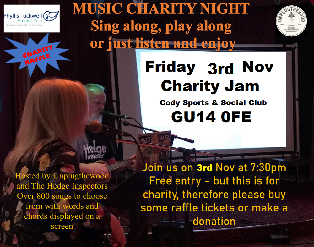 Charity Jam UNPLUGTHEWOOD Cody Sports &amp; Social Club