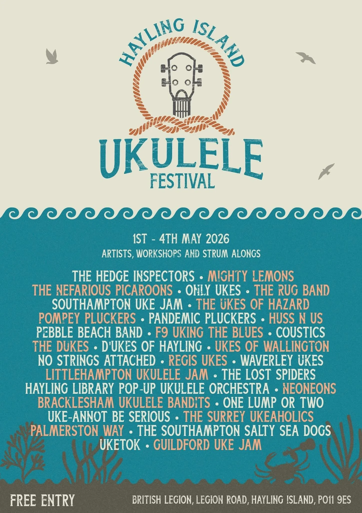 Hayling Island Ukulele Festival Hedge Inspectors 