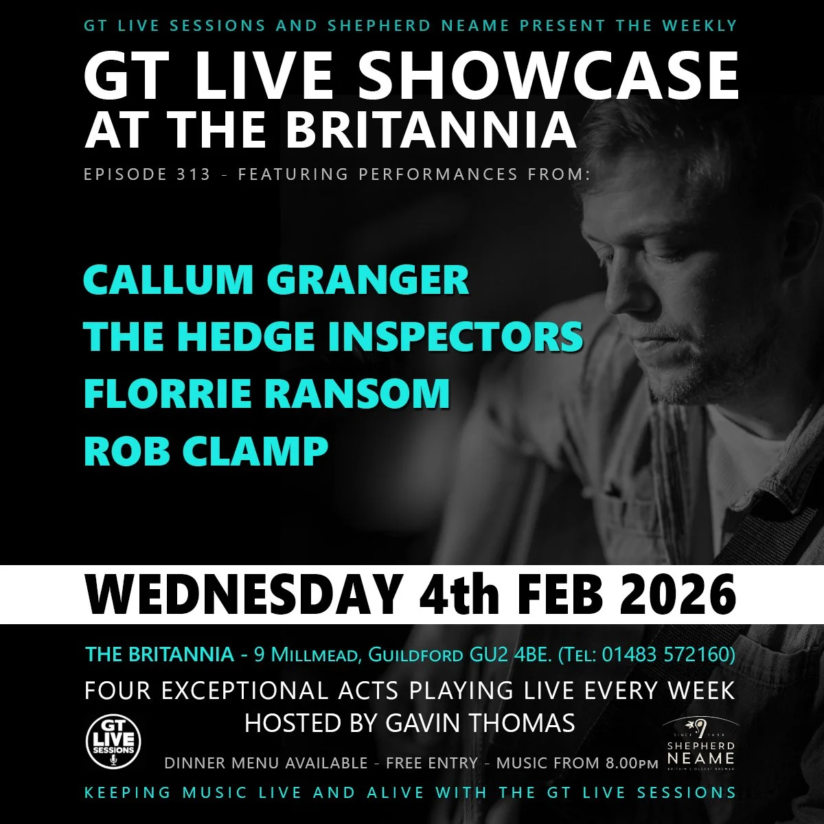 GT live Sessions at the Britania Guildfor 