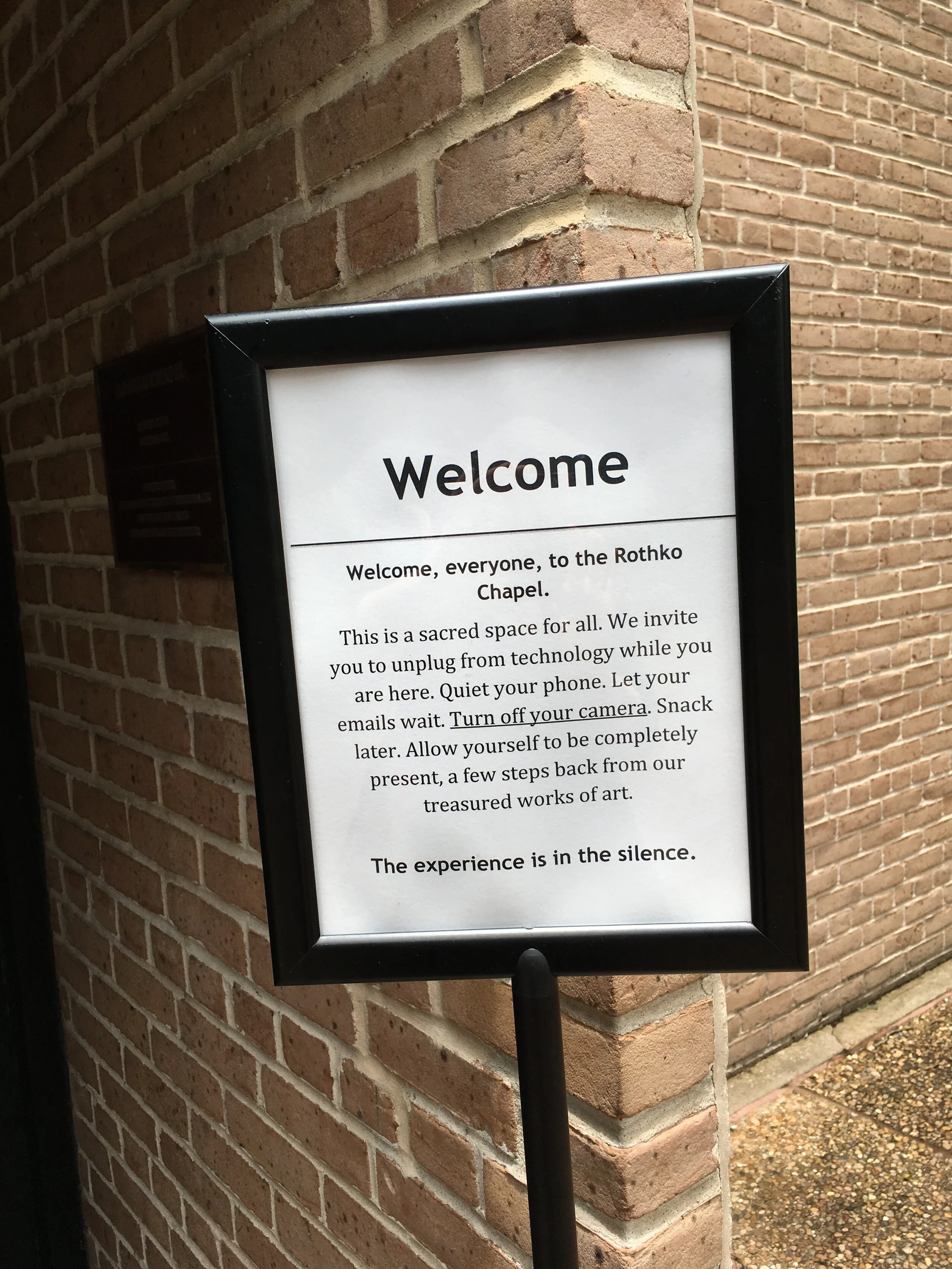 Ode to Rothko Chapel