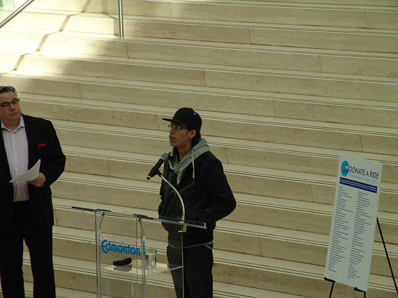 DONATE-A-RIDE recipient Deejay Cardinal speaks about the positive impacts the program has had on his life.