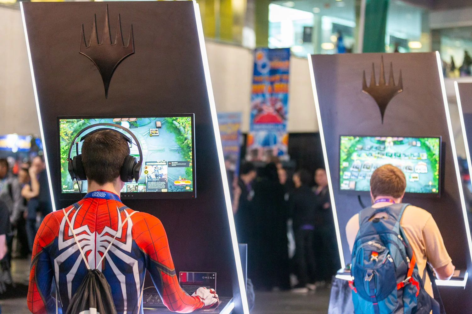 Gamers on PAX East show floor