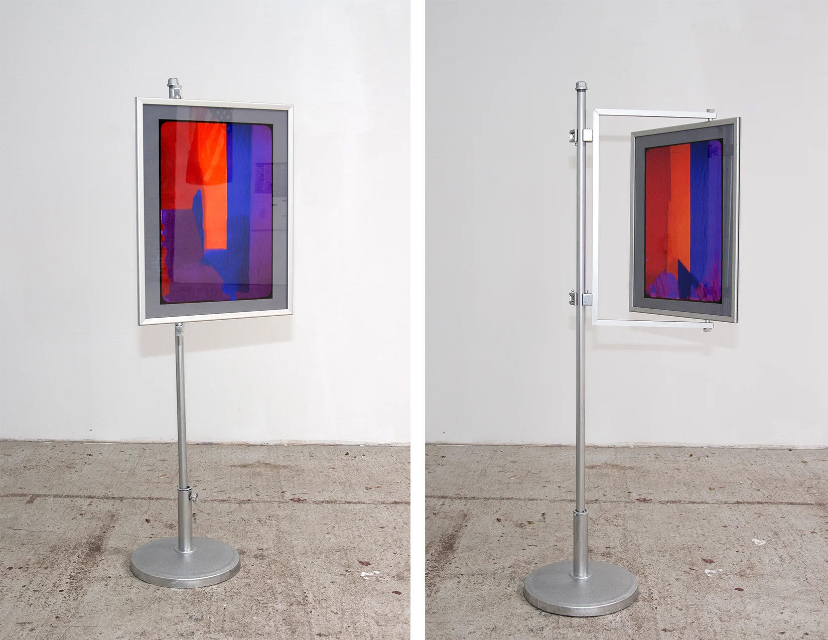 Pride and Prejudice ( George Schuyler by Carl Van Vechten ) 2018 ( “Front” and “Back” views ) Pigment Prints on Paper, Glass, Metal Frame and Stand Dimensions Variable
