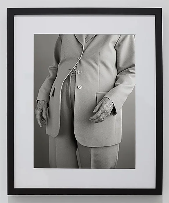May Nitzberg in a Polyester Suit 2011 Archival Pigment Print 21” x 18” ( framed )