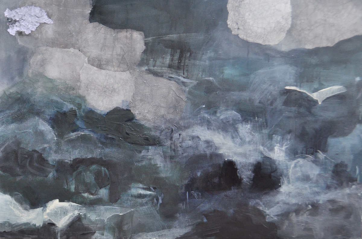 Turbulence. Mixed media on canvas. 36"x 24"