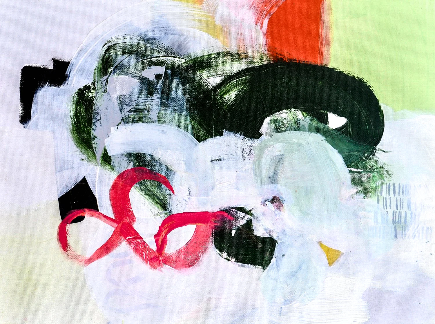 Thinking Optional I. Acrylic on canvas. 12"x 18". 2021