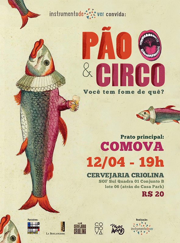 A primeira convidada foi a COMOVA, parceira do Instrumento de Ver nas criações audiovisuais, desde 2012. Aproveitando o encontro, foi lançado o último trabalho resultado desta parceria, o curta-metragem O Homem Banco, já selecionado para dois festivais internacionais, um em Portugal e outro na Áustria.