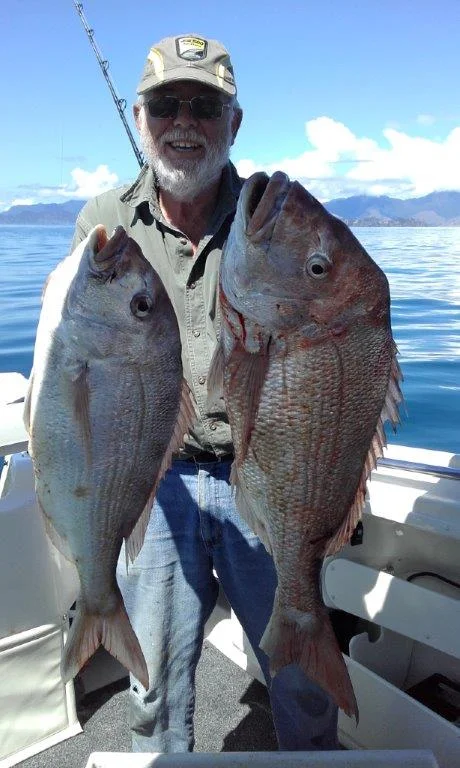 One of our famous local fishermen with his glorious catch of the day! Good work Dave