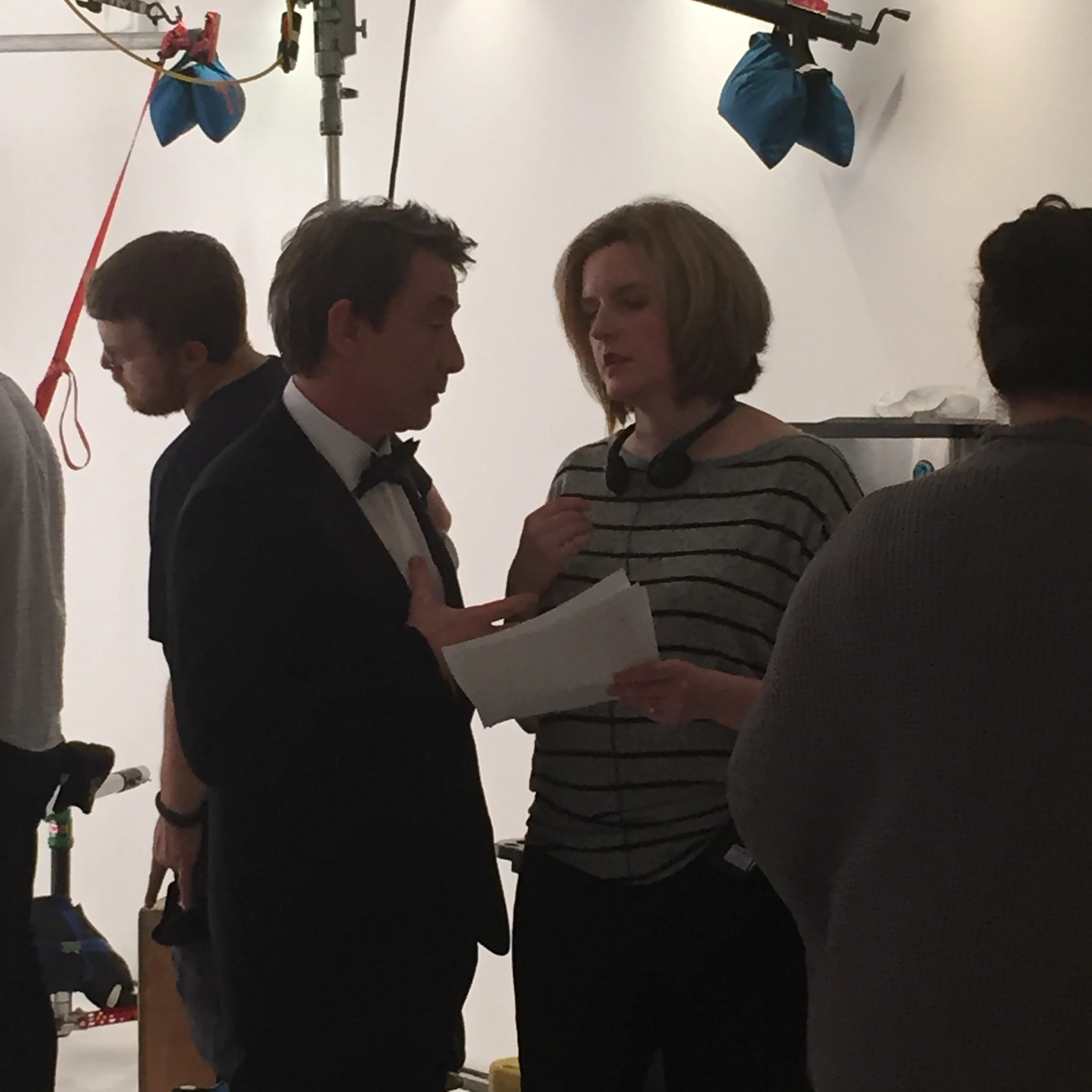  On set with the incomparable Marty Short 