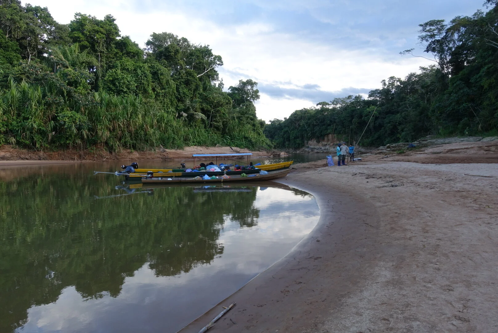 Basecamp on Bolivian Amazon River