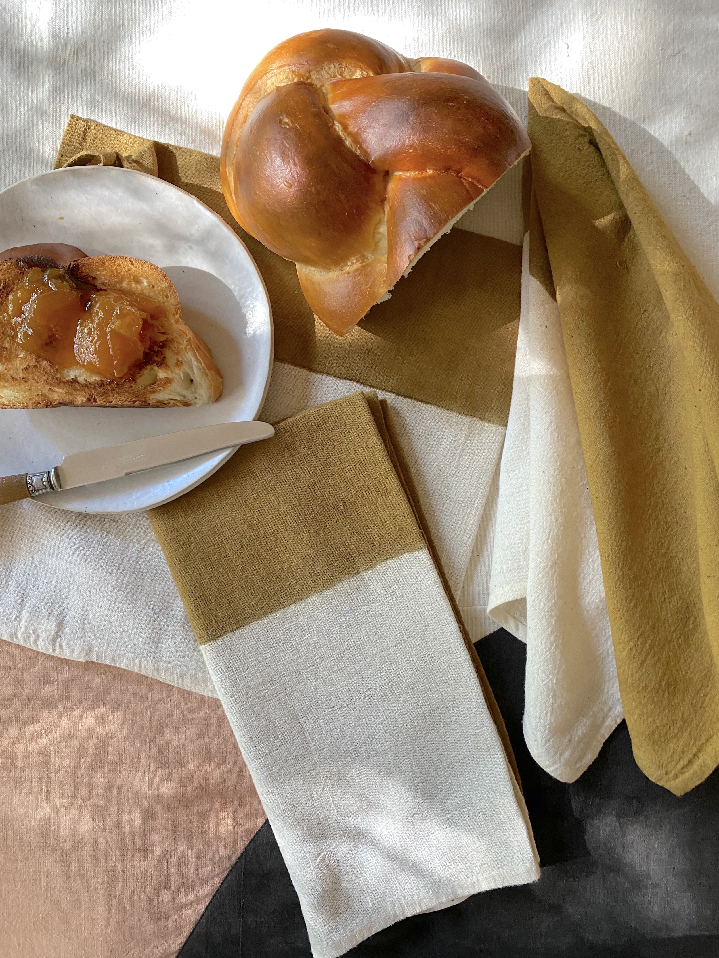bread towel mustard — fefostudio