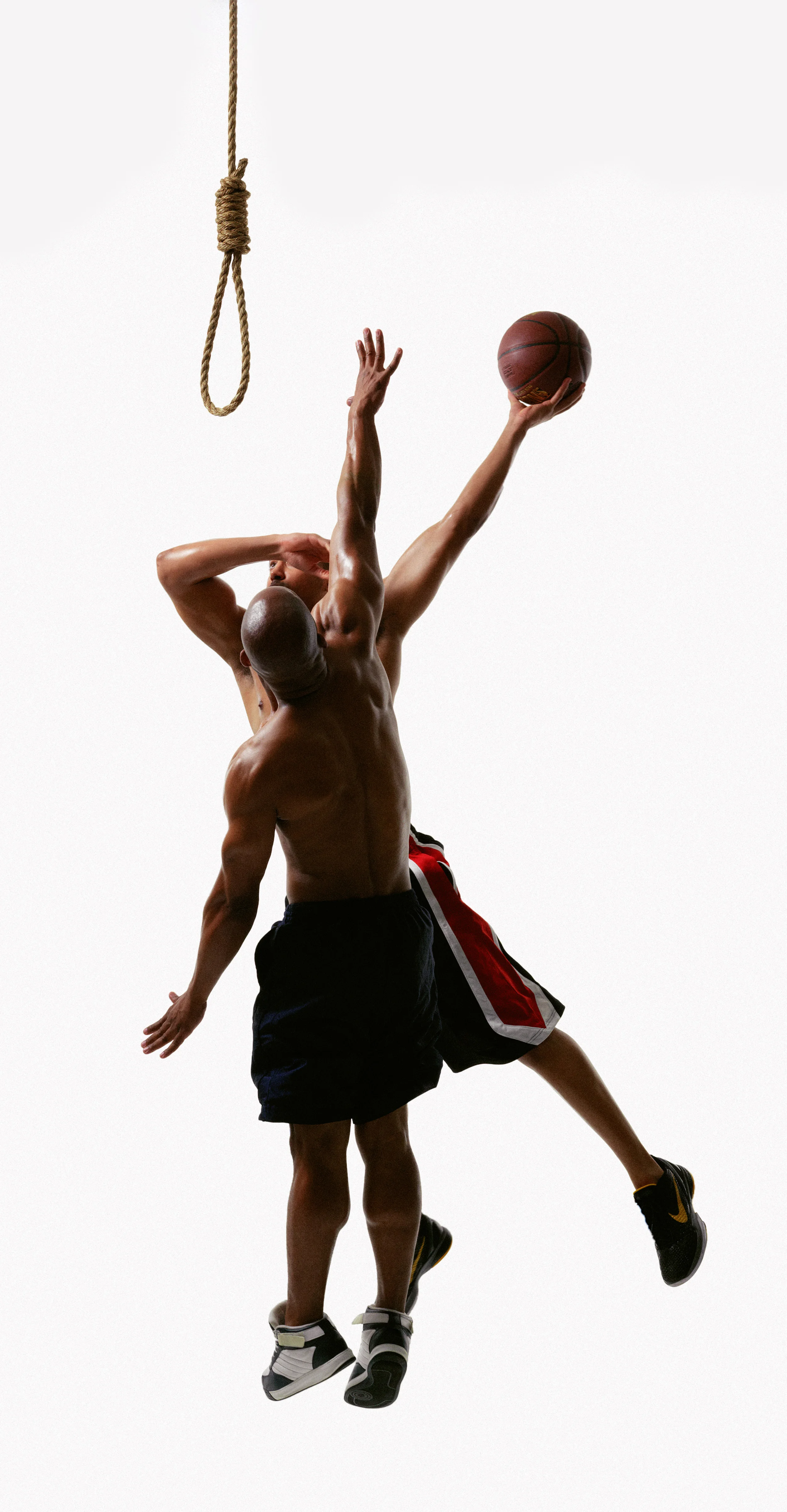 Hank Willis Thomas And One, 2011 Digital c-print 60 x 28 1/2 inches 61 3/4 x 30 x 2 1/4 inches (framed) Edition 3 of 5, with 1 artist proof Courtesy of Jack Shainman Gallery, New York
