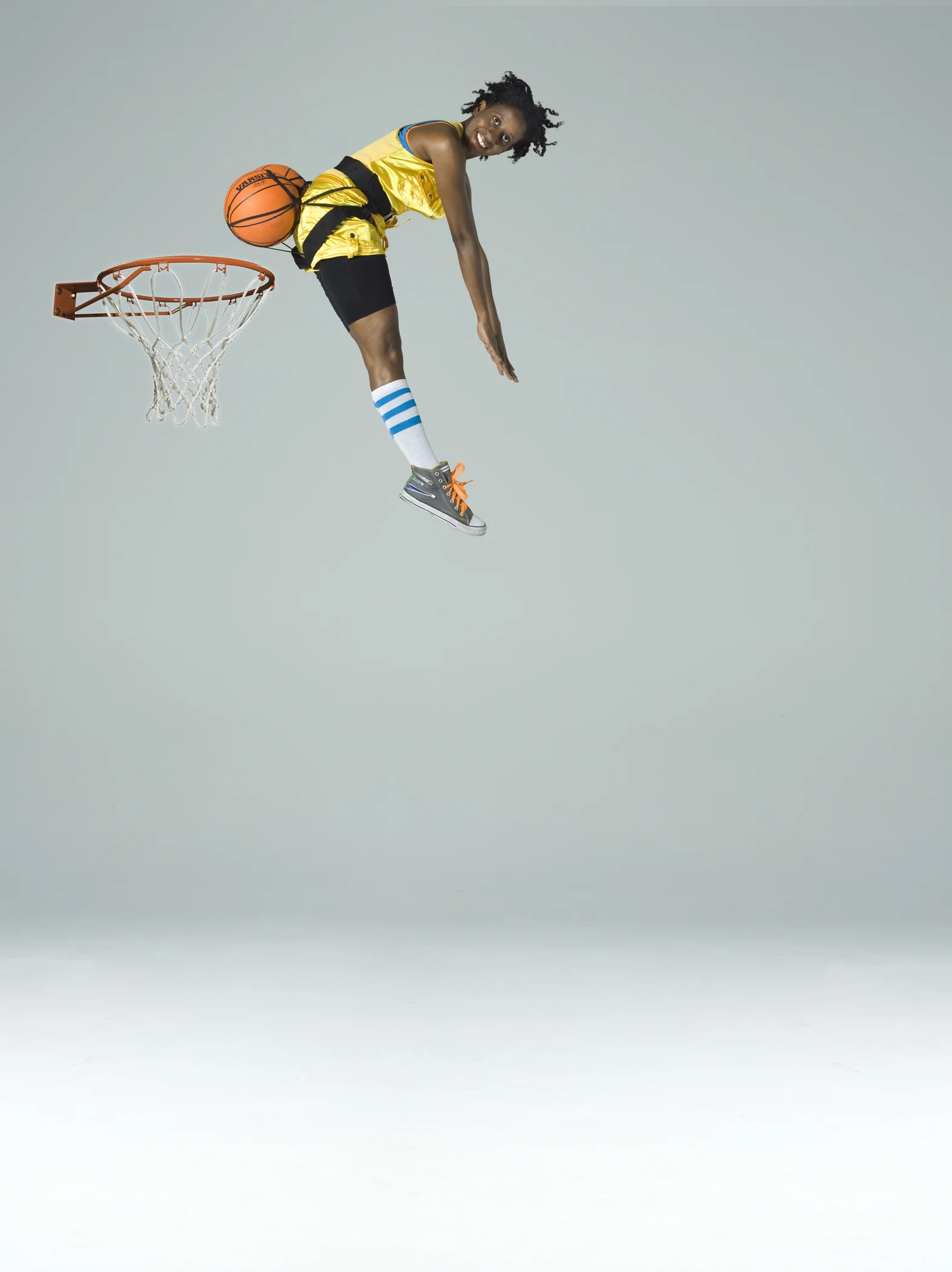 Holly Bass NWBA #5 (Dunk), 2012 Archival Pigment Print 39 x 27 inches framed Edition of 10 Courtesy of the Artist and Fort Gansevoort