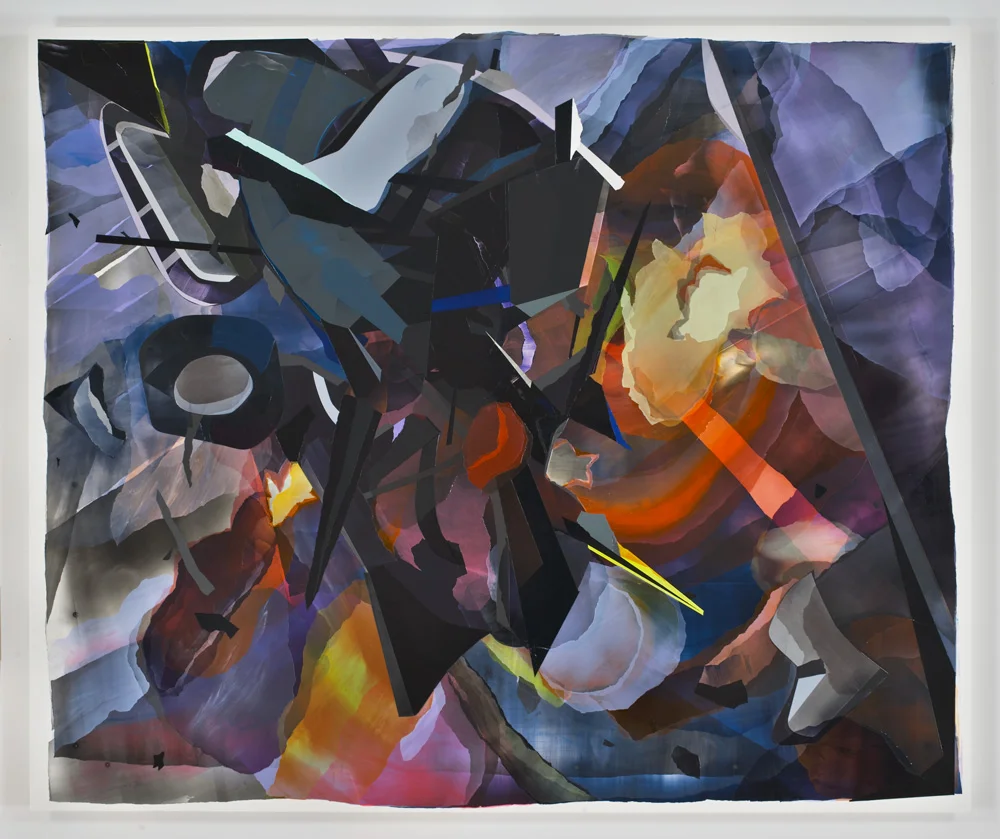 Kristin Baker Back in Black, 2005 Acrylic on PVC 60 x 72 inches Private Collection