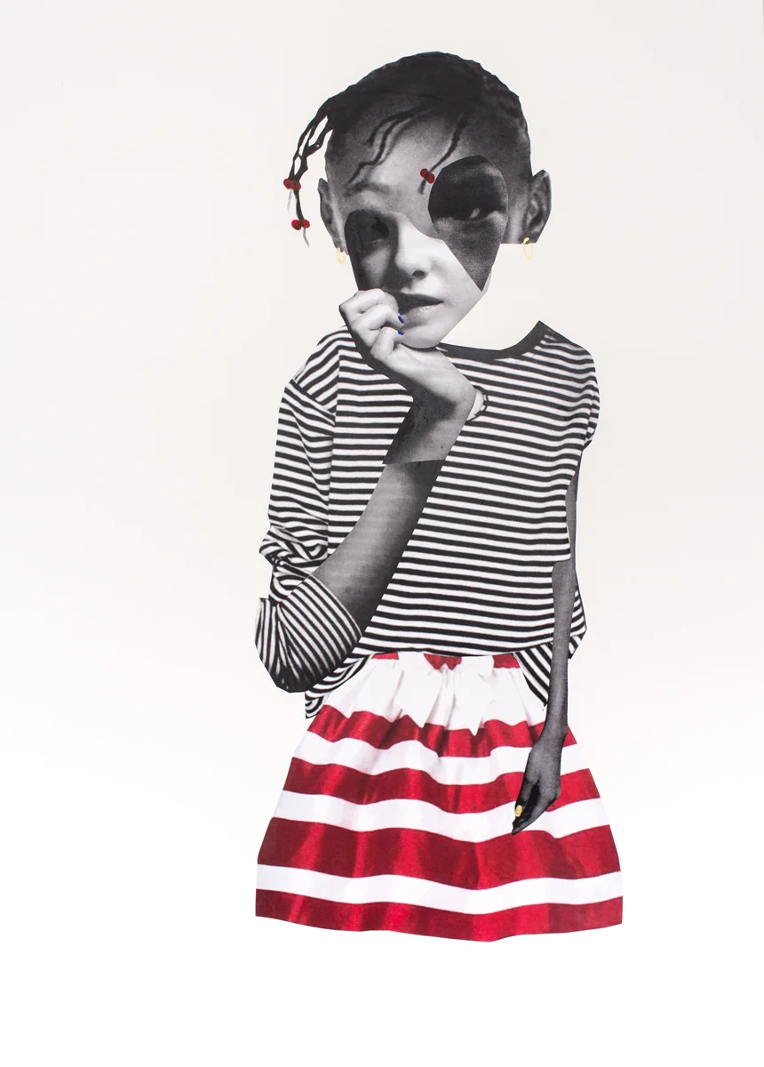 Deborah Roberts Remember This House, 2017 Collage, Mixed-media on Paper 30 x 22 inches
