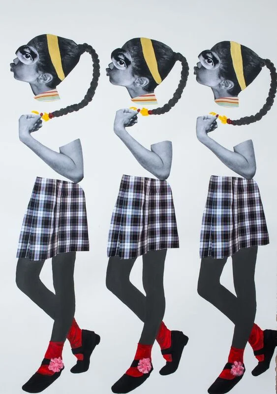 Deborah Roberts Untitled, 2017 Collage, Mixed-media on Paper 44 x 32 inches