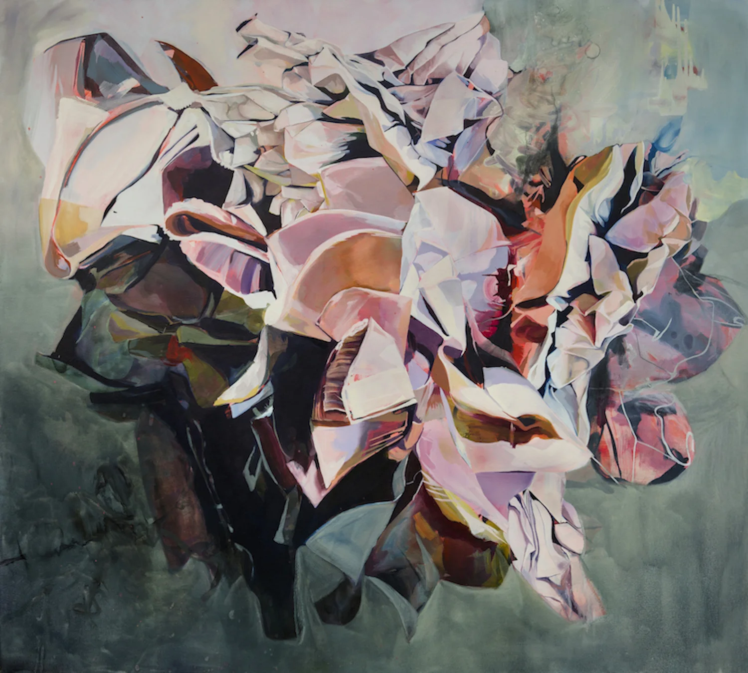 Laurel Shear I Want To Smash Their Face Into A Picnic Bench , 2013 Oil on Canvas 66 x 72 inches