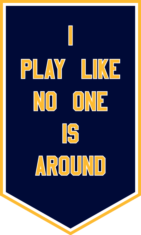 Cheryl Pope I PLAY LIKE NO ONE IS AROUND from I'VE BEEN HEARD, in collaboration with NYC Youth on Streetball, 2017 Nylon and tackle twill applique, rod sleeve on back 60 x 36 inches