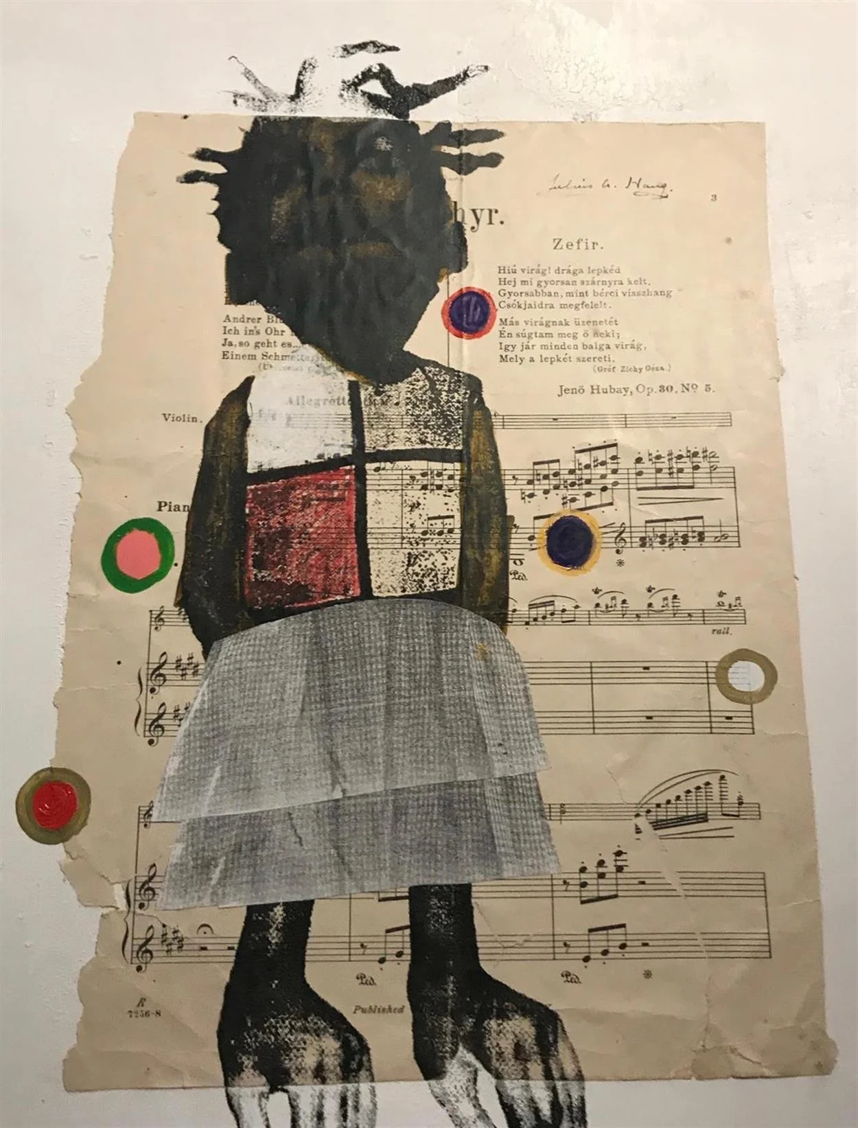Deborah Roberts Miseducation of Mimi, 2014 Collage, Mixed Media on Paper 17 x 14 inches (Framed 20 x 17 inches)