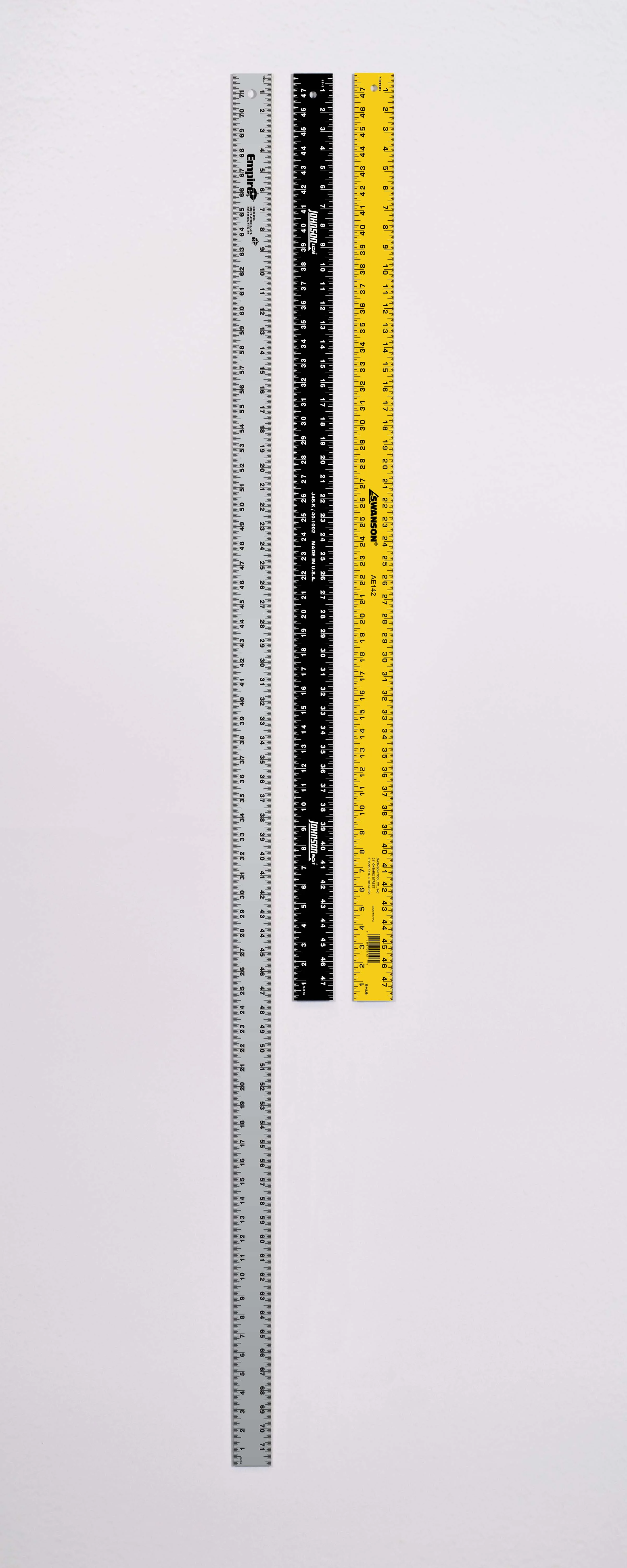 Sylvan Lionni Measure C, 2016 Urethane and Nazdar on Steel 72 x 8 inches