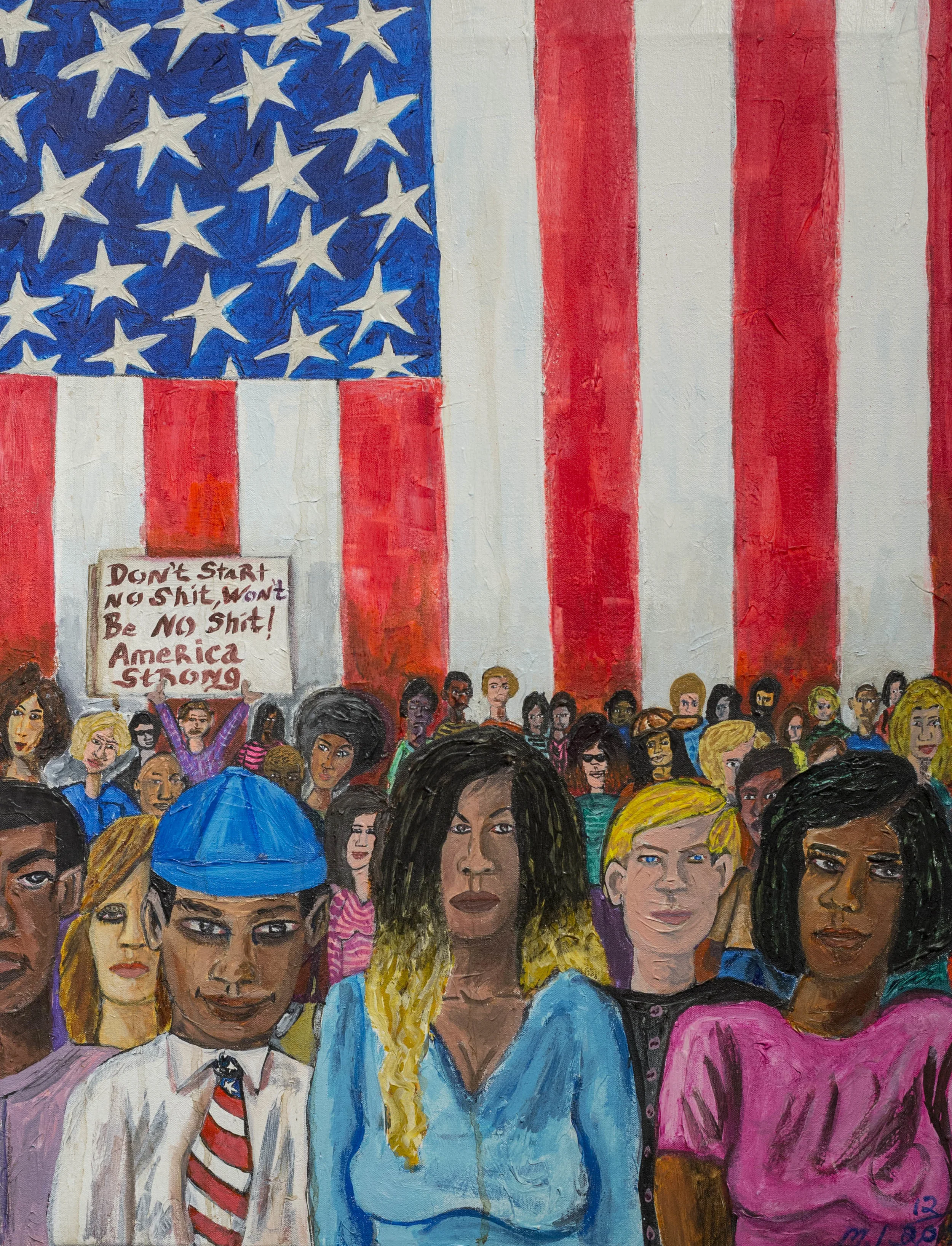 Michelangelo Lovelace I am American, 2015 Acrylic on Canvas 30 x 23 inches