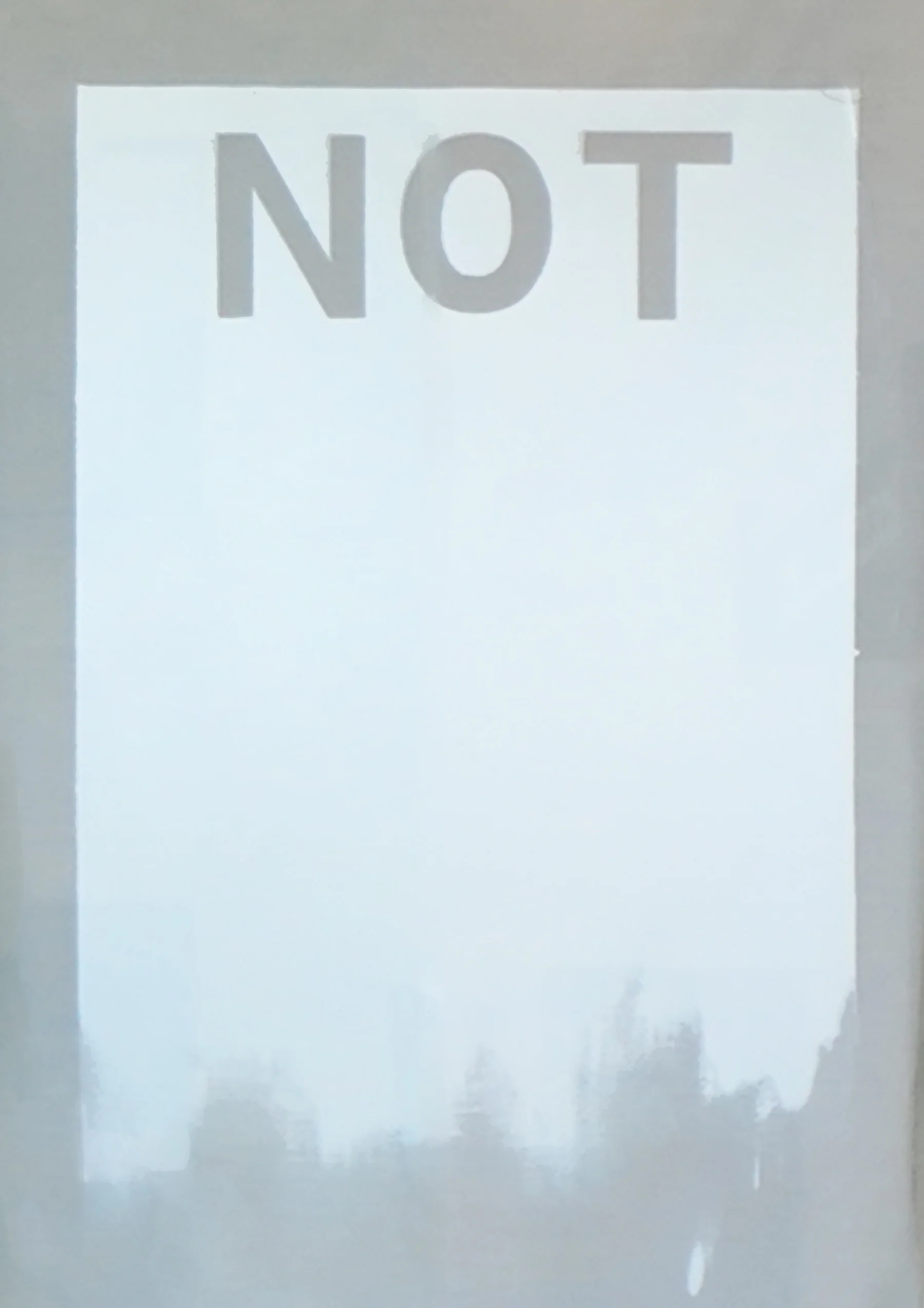 Paula Crown NOT (white), 2018 Acrylic on Linen 64 x 48 inches