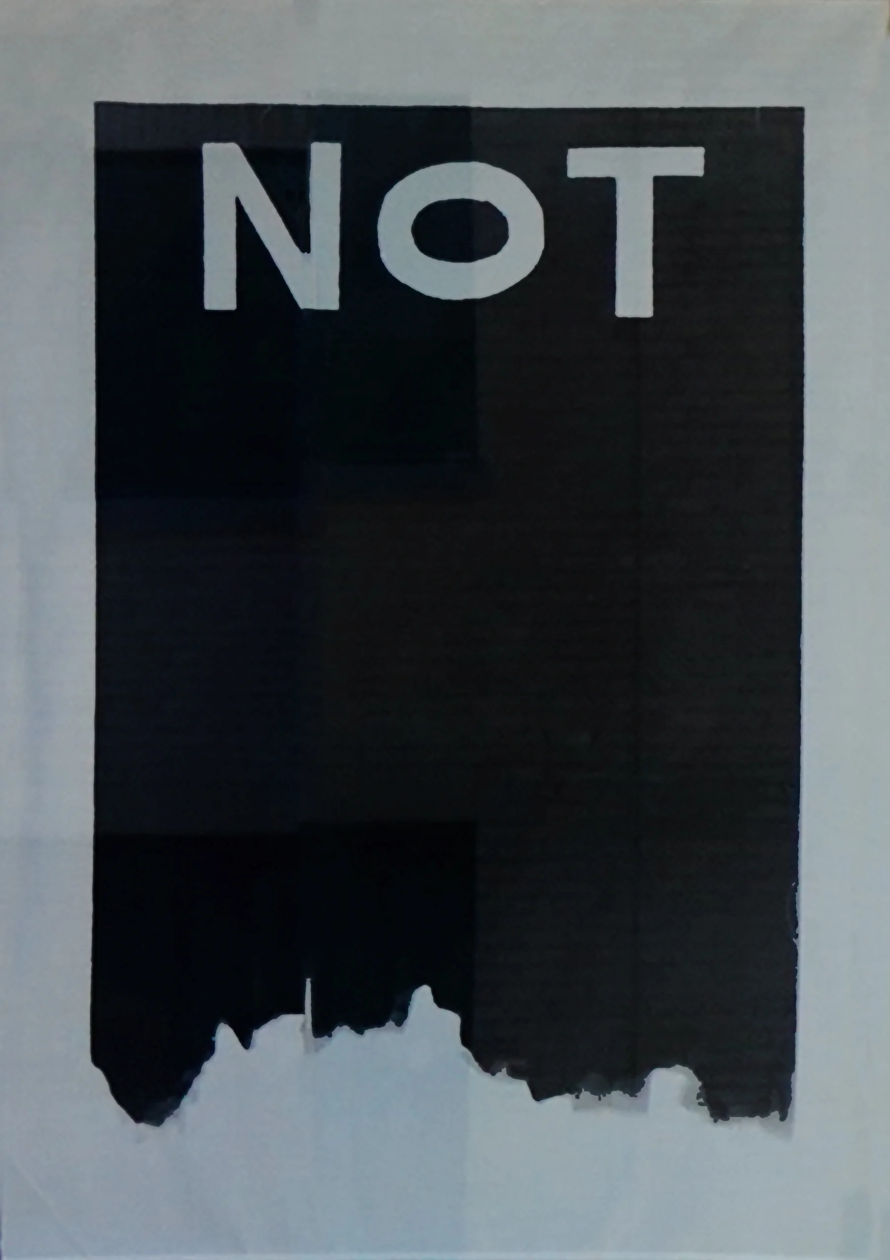 Paula Crown NOT (black), 2018 Acrylic on Linen 64 x 48 inches