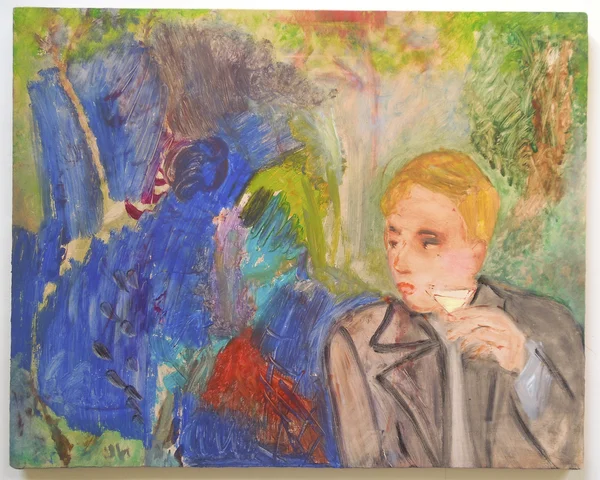 Isabelle Fein Untitled (Apéritif), 2017 Oil on board 15 3/4 x 19 3/4 inches