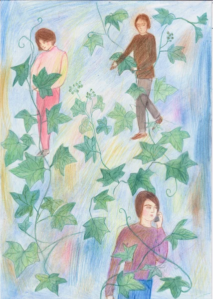 Isabelle Fein Ivy, 2016 Color pencil on paper 11 1/2 x 8 1/4 inches