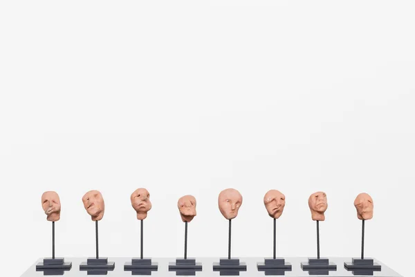 Sam Stewart Untitled (head), 2017 Brick clay 2 x 1 1/2 x 2 inches
