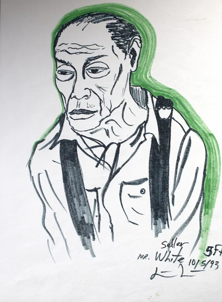 Michelangelo Lovelace Mr. White, 1993 Ink on Paper 23 3/4 x 18 inches