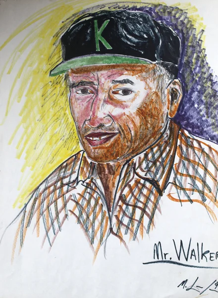 Michelangelo Lovelace Mr. Walker, 1993 Ink on Paper 23 3/4 x 18 inches