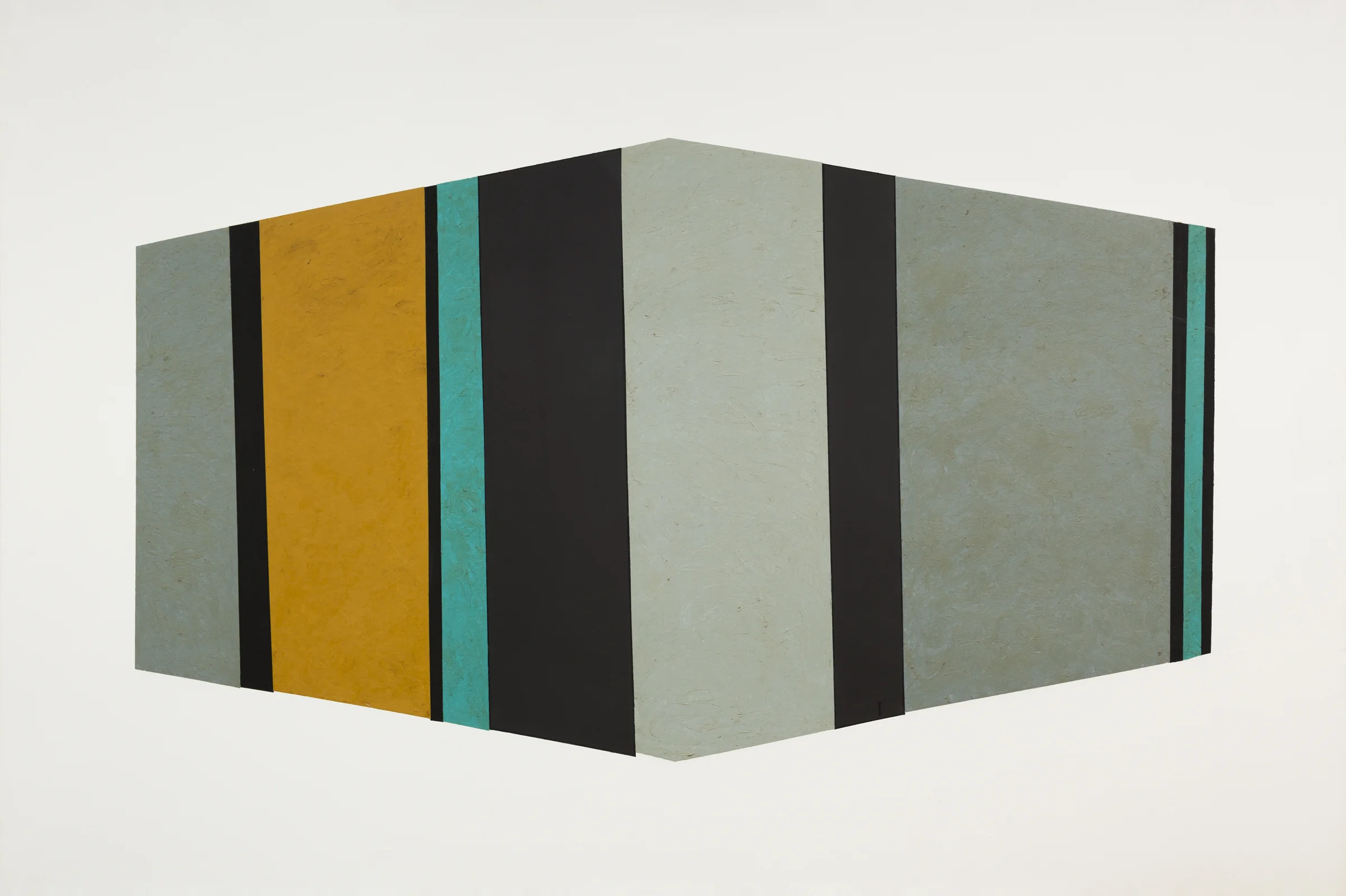 Dickie Landry Bar Code, 1998 Oil and Acrylic on Canvas 52 x 78 inches