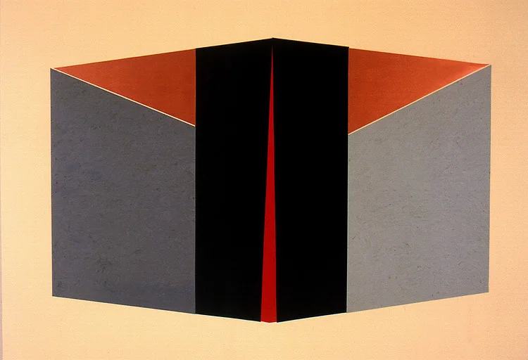 Dickie Landry Red Slit, 2001 Oil and Acrylic on Canvas 78 x 111 inches