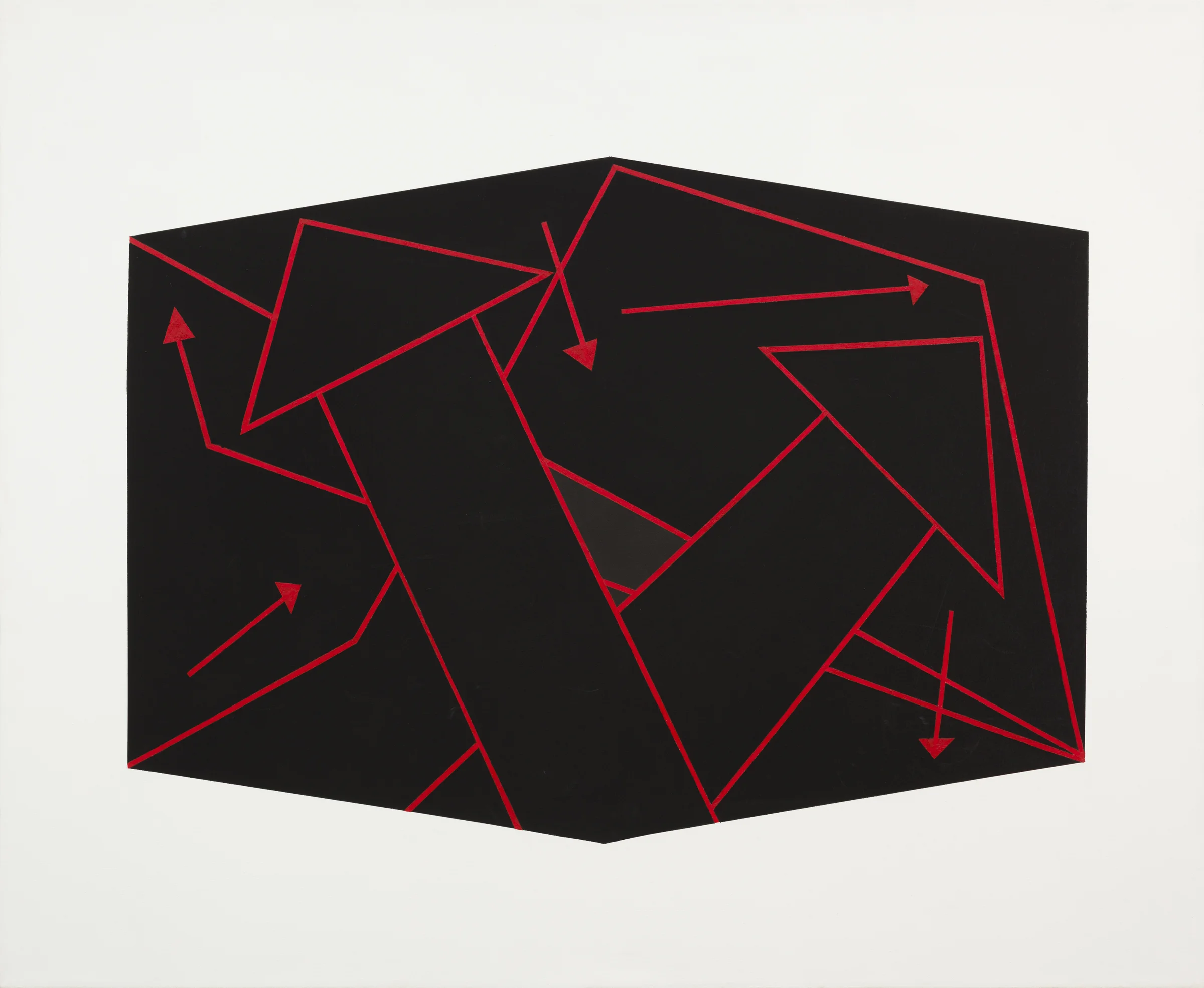 Dickie Landry To the Point, 2003 Oil and Acrylic on Canvas 52 x 64 inches