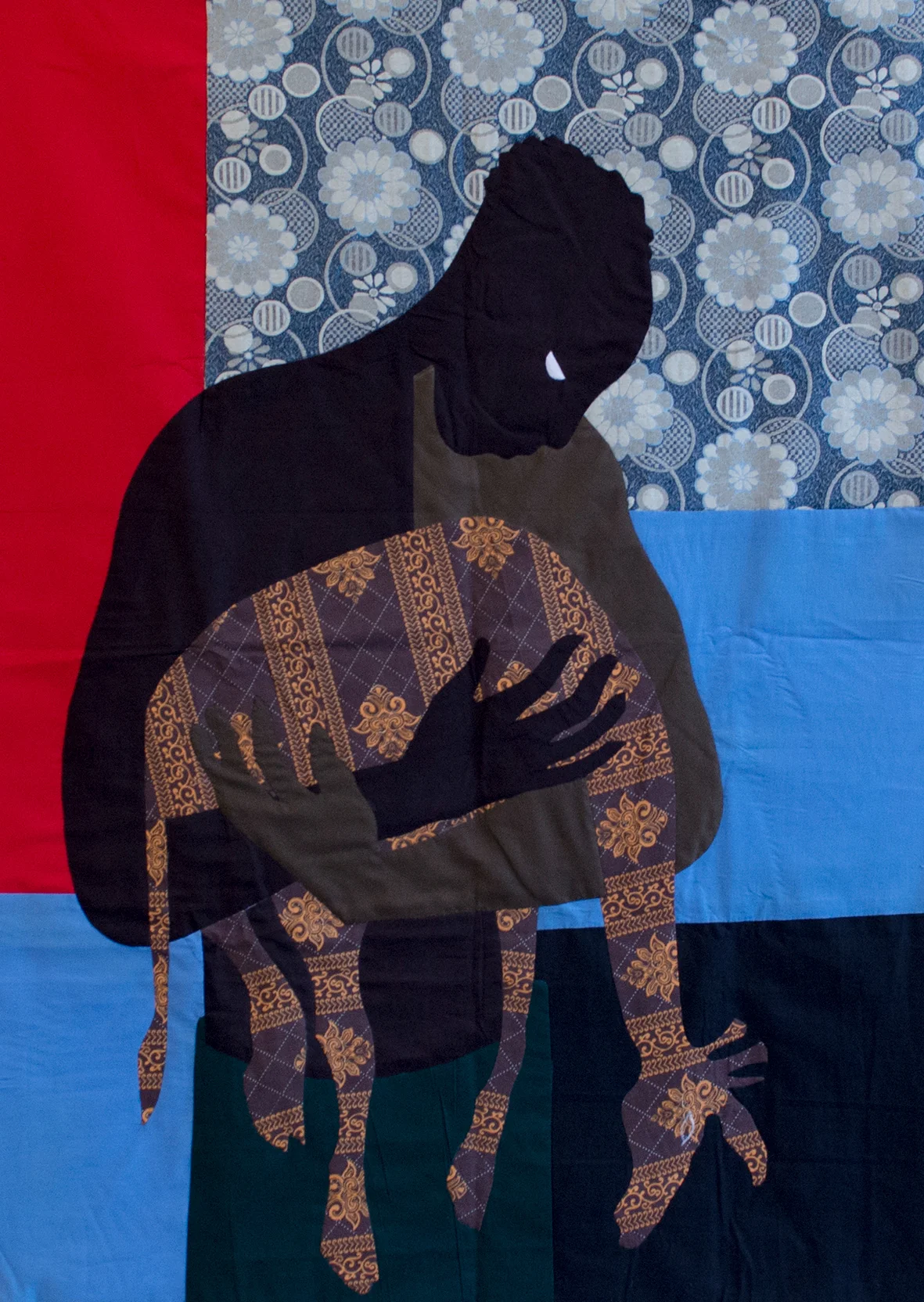 Christopher Myers Dead Giraffe, 2018 Appliqué Fabric 72 x 48 inches