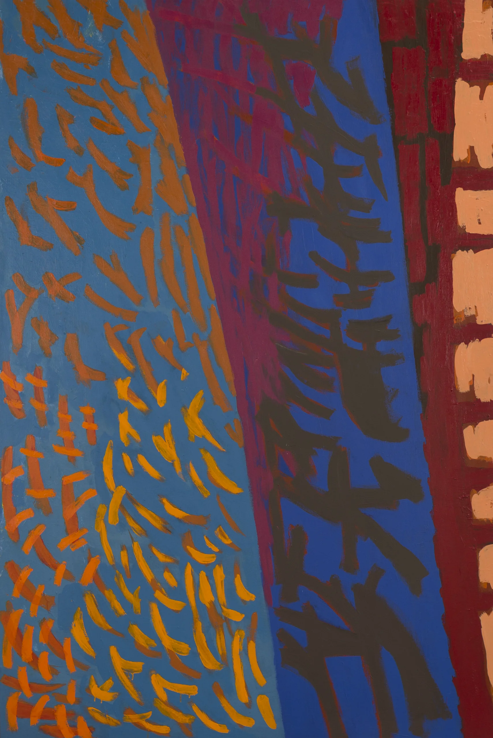 Alan Cote Wild Flower; 1981 Acrylic on Canvas 90 x 60 inches