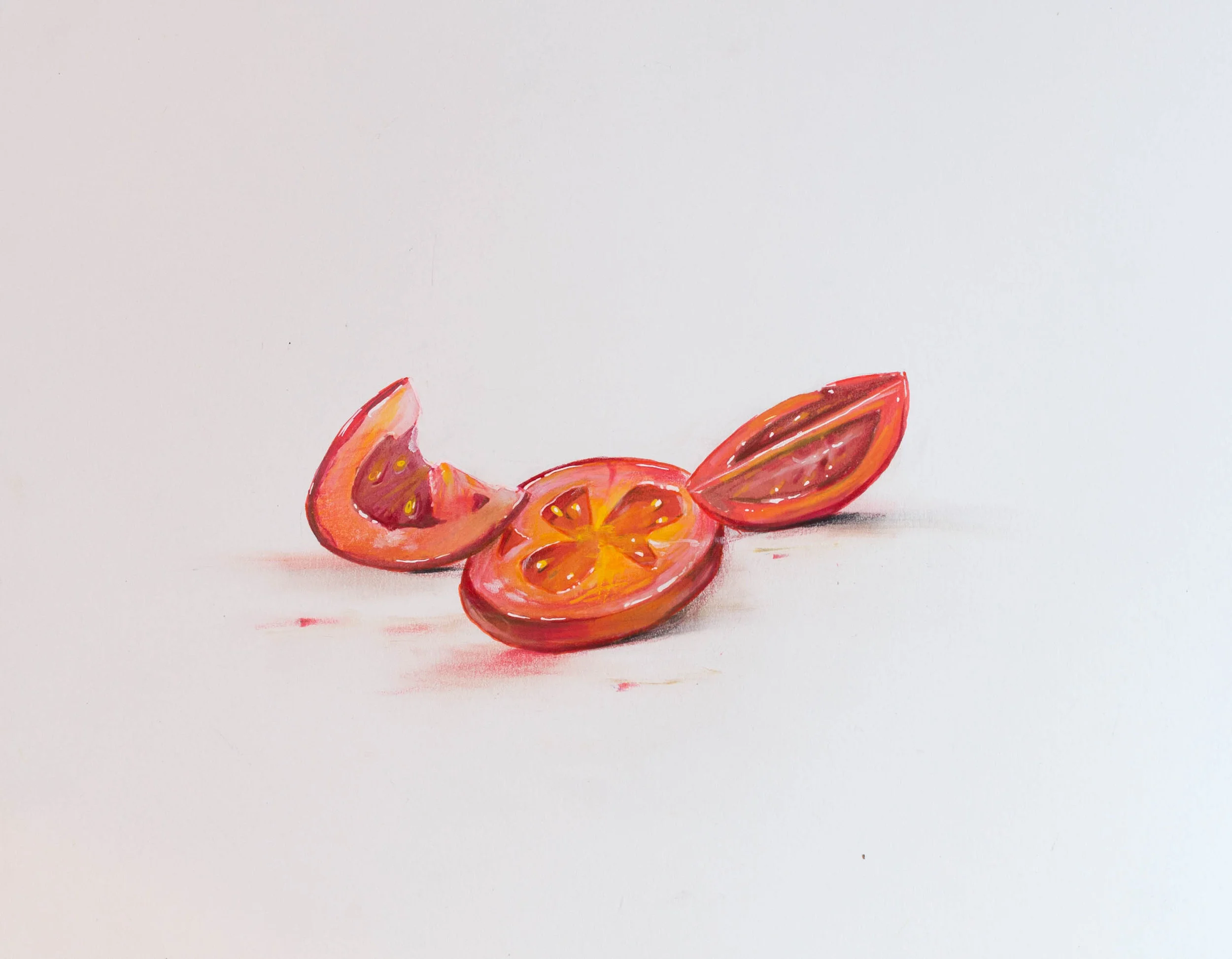 CES Tomato Cuts, 2015 Ink on paper 11 x 14 inches
