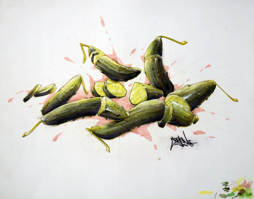 CES Get Off the dills, 2014 Ink on paper 11x 14 inches