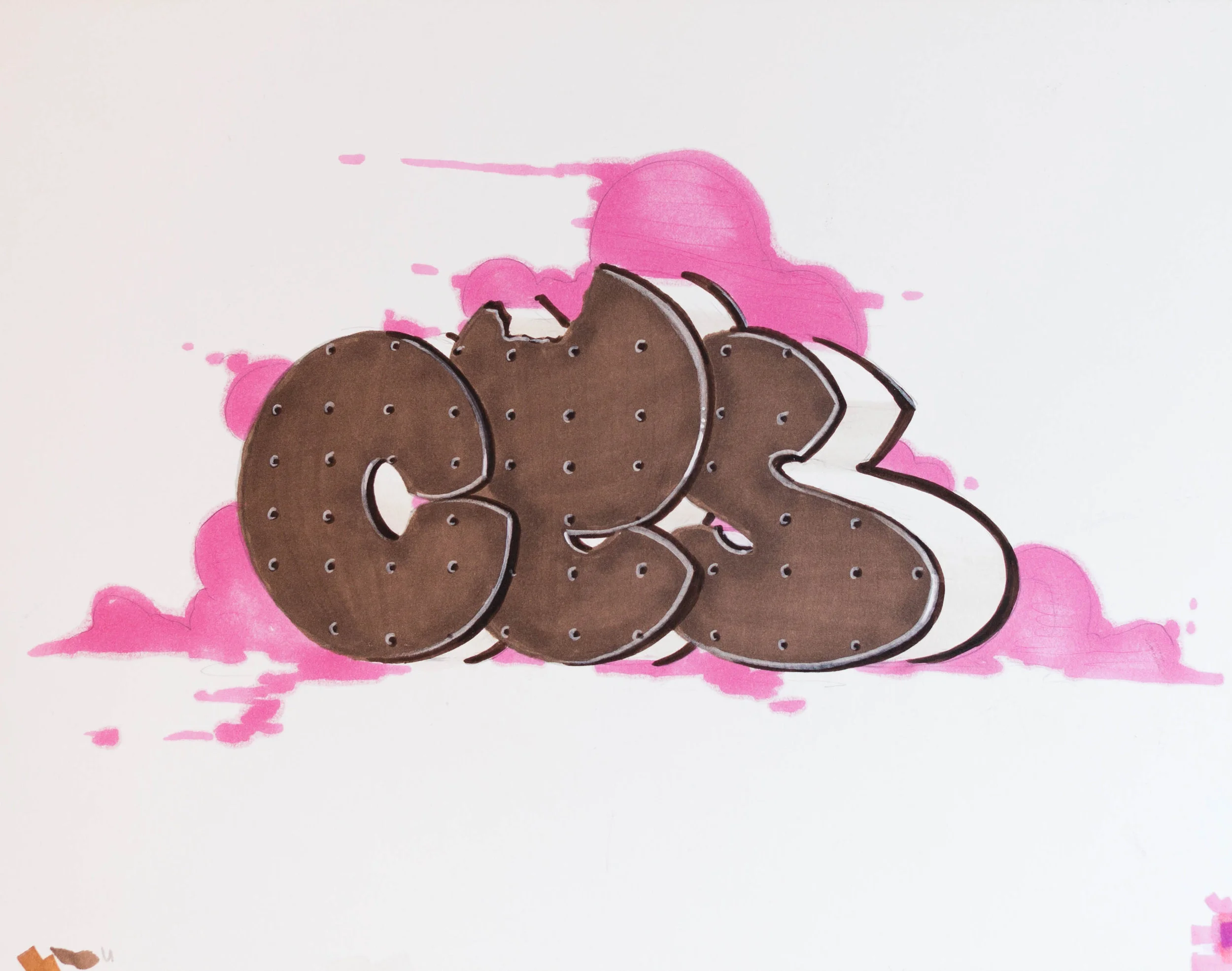 CES Ices Cream, 2015 Ink on paper