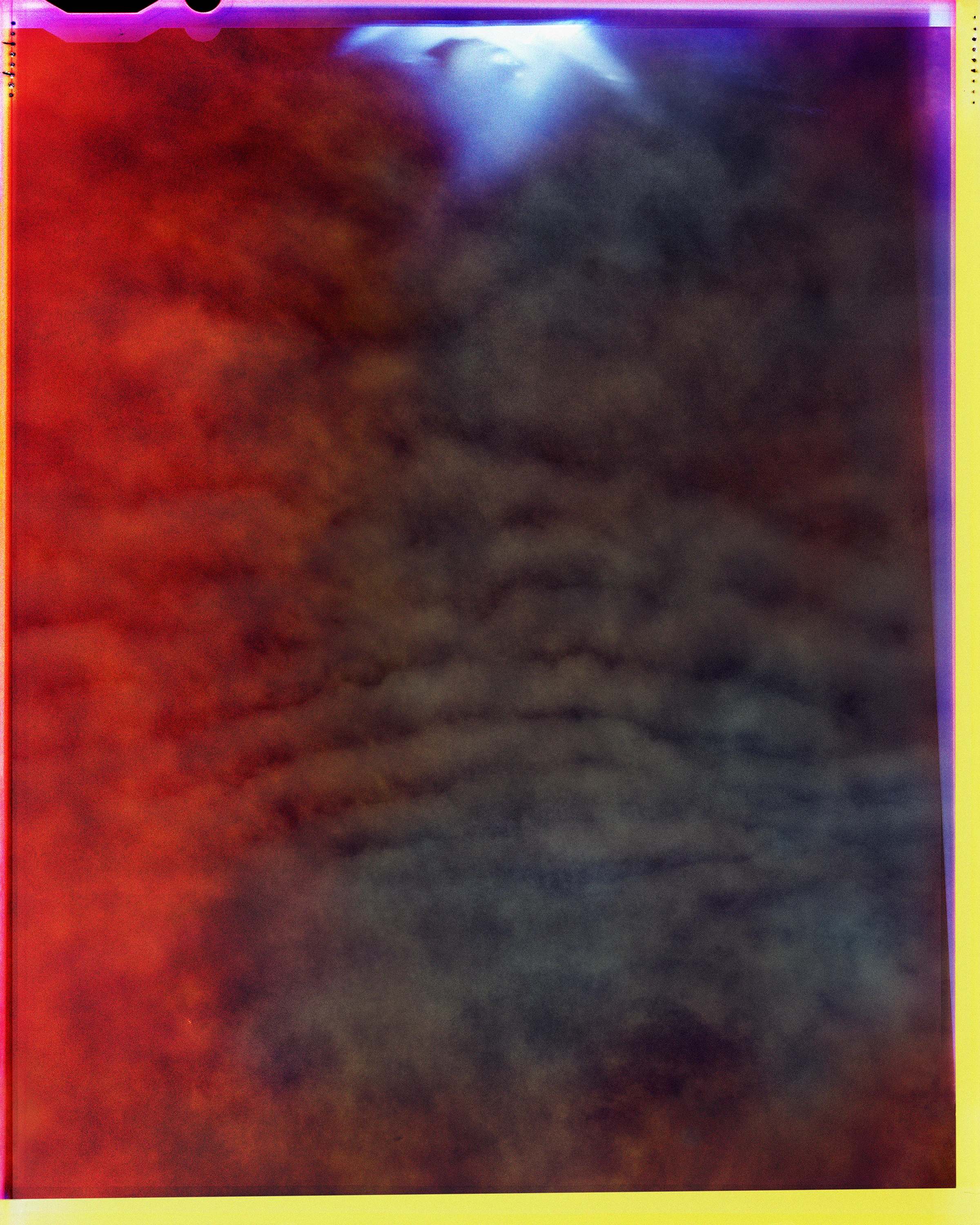 Scott McFarland Untitled #14 (Sky Leaks), 2016 Transmounted chromogenic print displayed in LED lightbox, edition of 4 50 x 40 inches