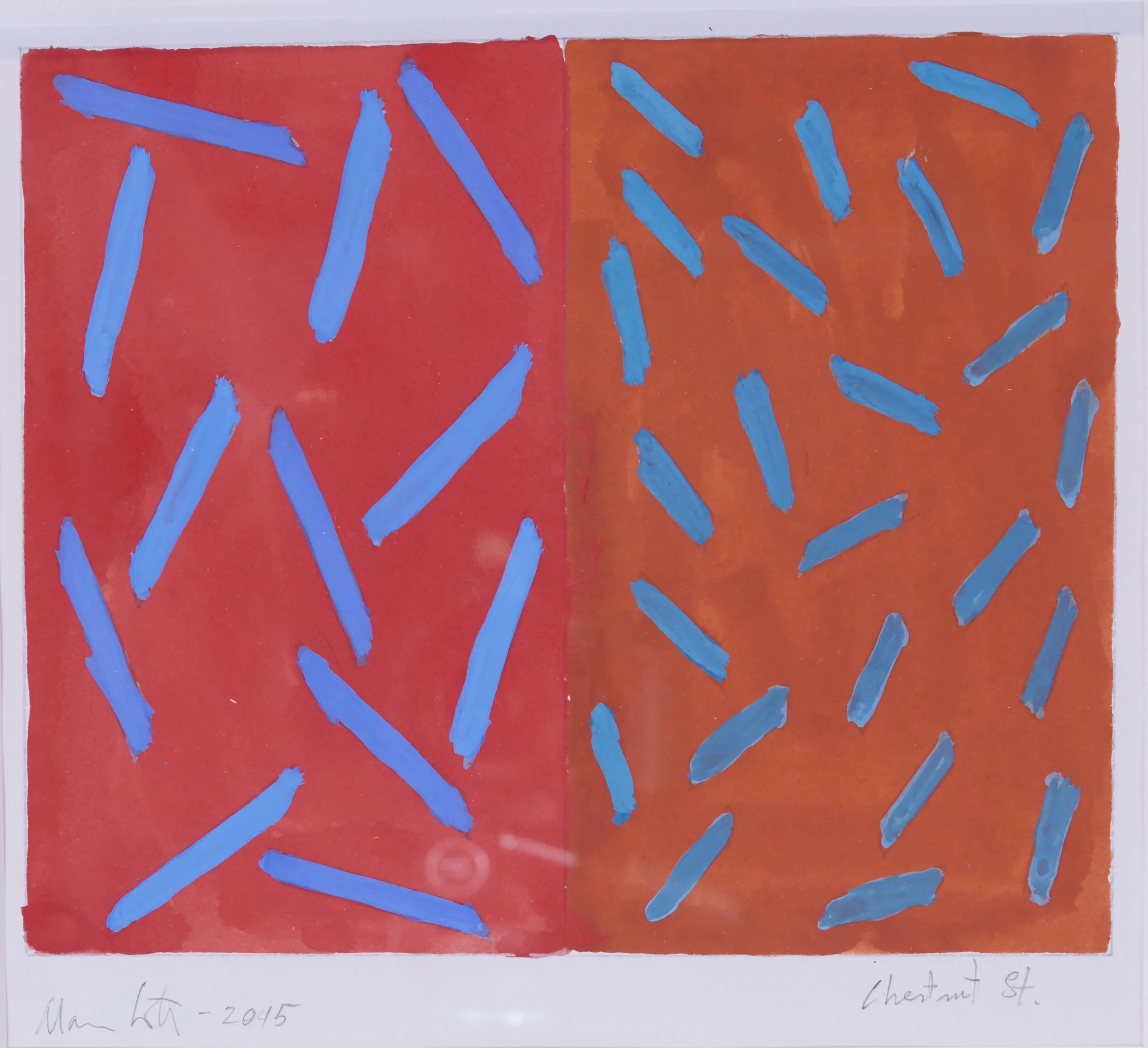 Alan Cote Chestnut Street, 2015 Acrylic on canvas 84 x 100 inches