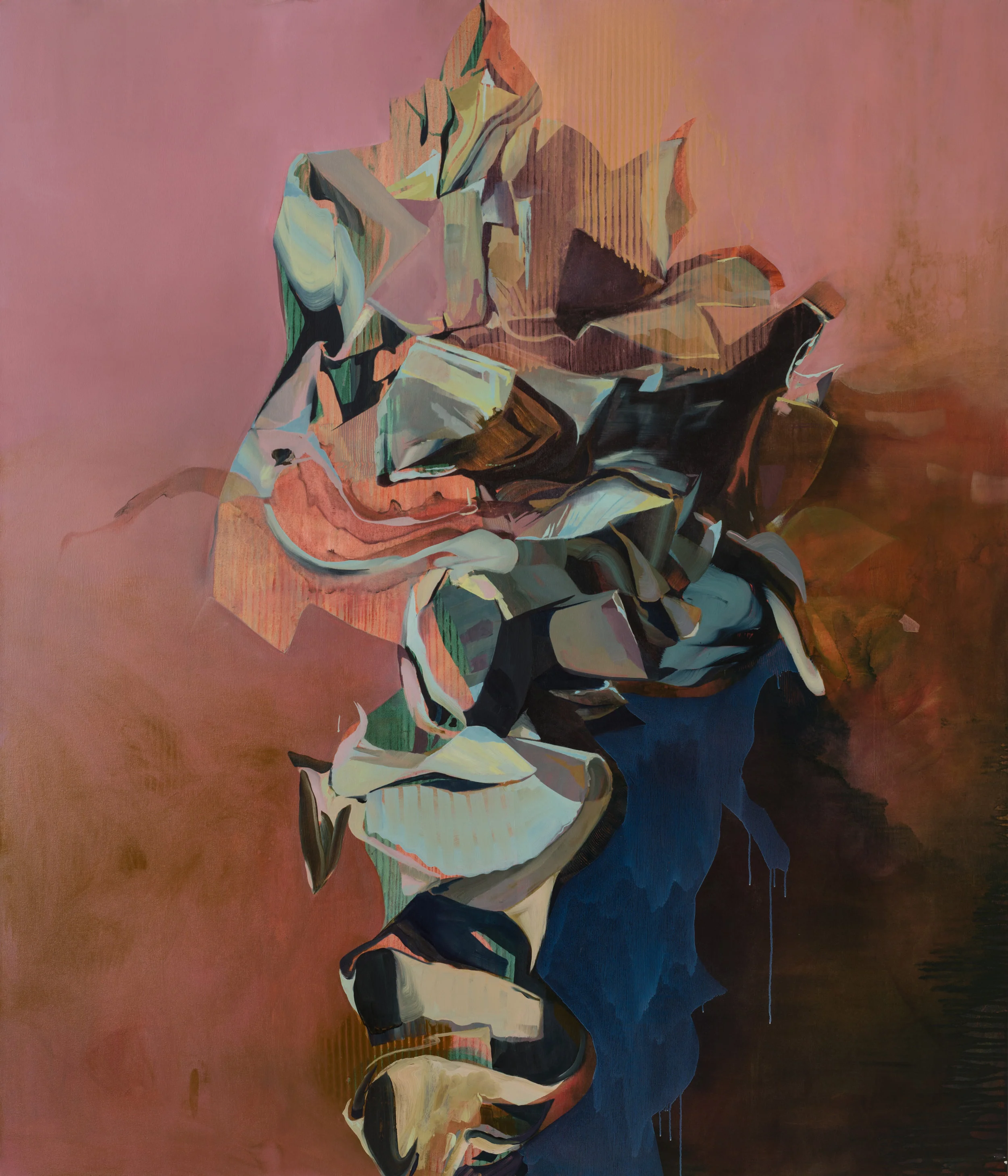 Laurel Shear A Flame That Never Dies, 2017 Oil on canvas 84 x 72 inches