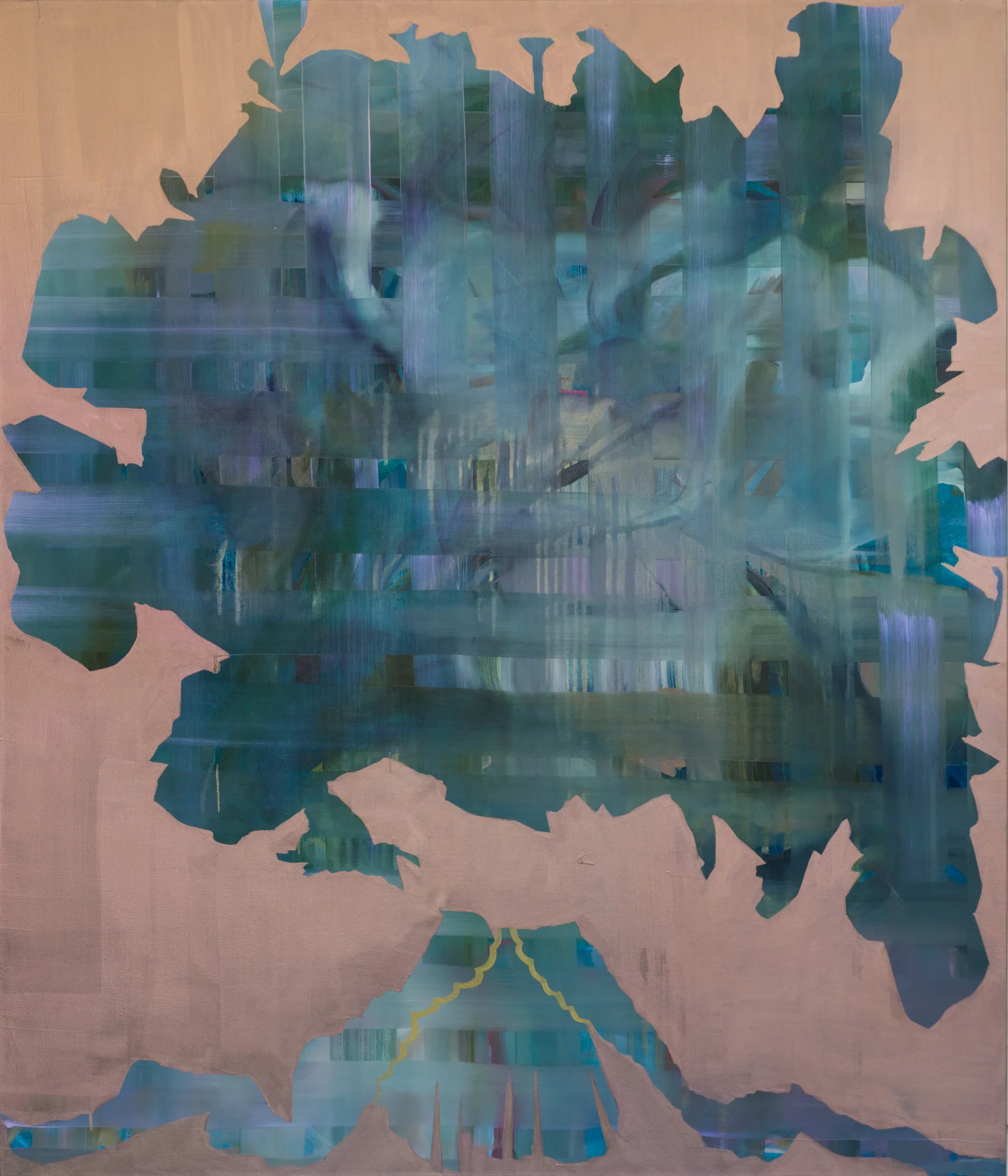 Laurel Shear It gradually saturates every thought of the girl, 2017 Oil on Canvas 84 x 72 inches
