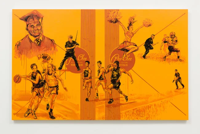 Patrick Martinez All American Class of 2016, 2016 Acrylic on panel 60 x 95 inches