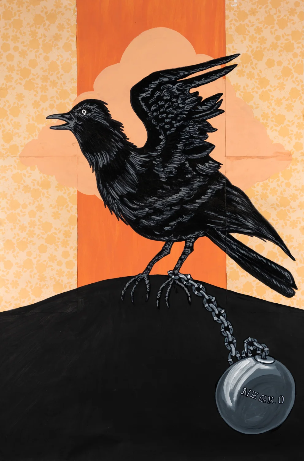 Keith Duncan The Crow, 2011 Acrylic on paper 36 x 24 inches