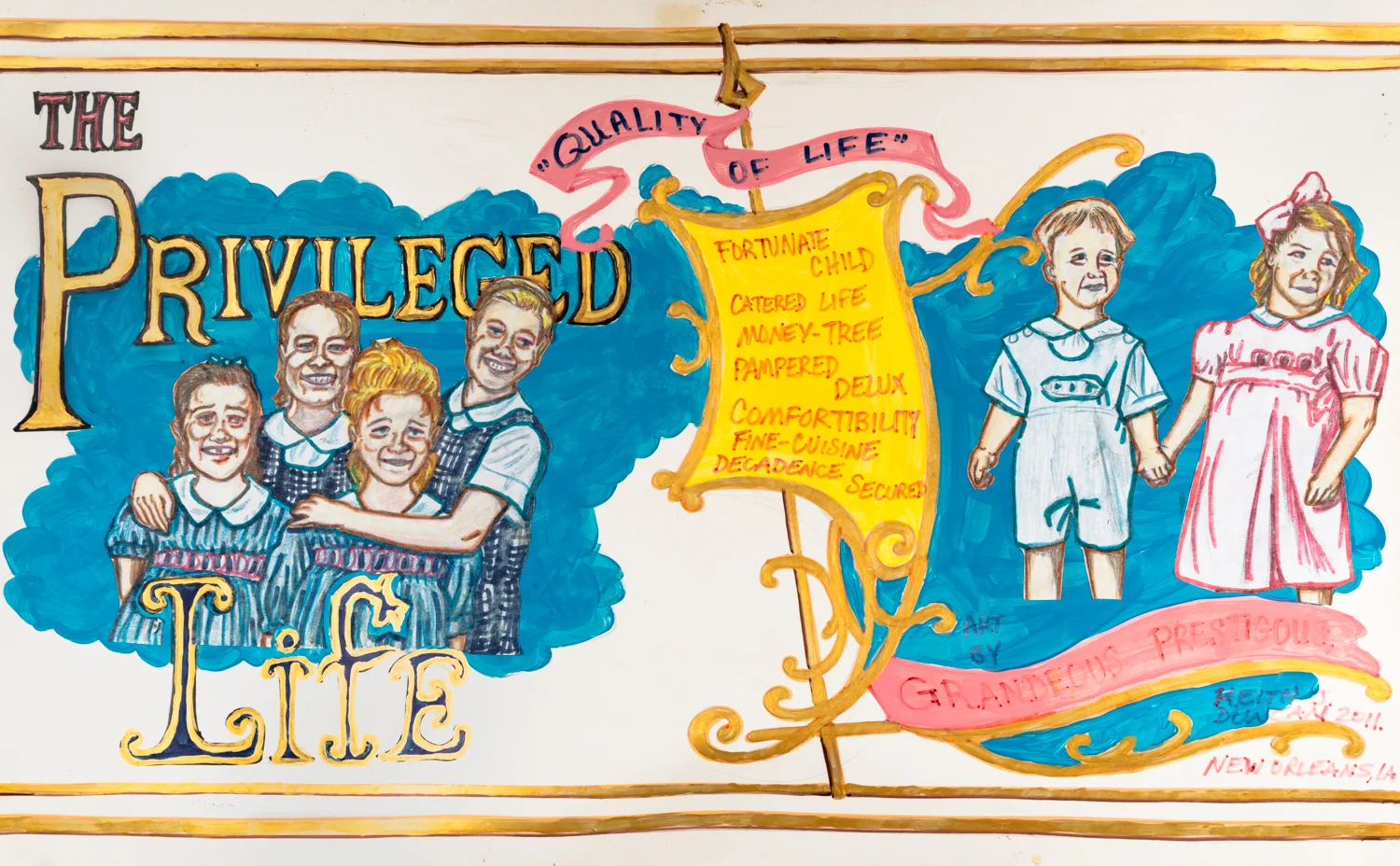 Keith Duncan The Privileged Life, 2011 Acrylic on paper 14 x 22 inches