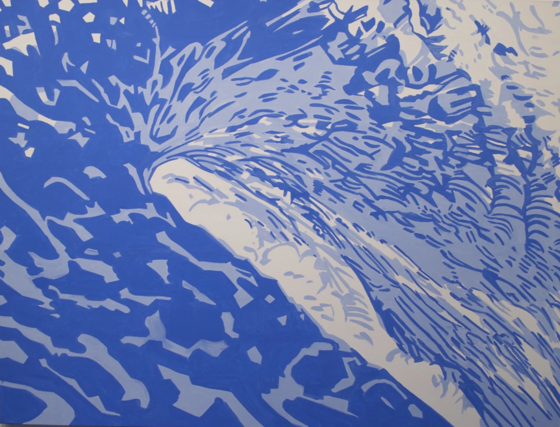 Roy Fowler Lupus (Wolf), 2016 Oil on canvas 72 x 96 inches